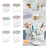 Maxbell Cereal Storage Container Storage Jars for Kitchen Baking Supplies Nuts 1.5kg pink