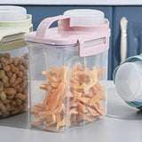 Maxbell Cereal Storage Container Storage Jars for Kitchen Baking Supplies Nuts 1.5kg pink