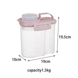 Maxbell Cereal Storage Container Storage Jars for Kitchen Baking Supplies Nuts 1.5kg pink