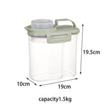 Maxbell Cereal Storage Container Storage Jars for Kitchen Baking Supplies Nuts 1.5kg Green