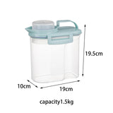 Maxbell Cereal Storage Container Storage Jars for Kitchen Baking Supplies Nuts 1.5kg Blue