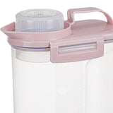 Maxbell Cereal Storage Container Storage Jars for Kitchen Baking Supplies Nuts 2.5kg Pink