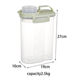 Maxbell Cereal Storage Container Storage Jars for Kitchen Baking Supplies Nuts 2.5kg Green