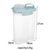 Maxbell Cereal Storage Container Storage Jars for Kitchen Baking Supplies Nuts 2.5kg Blue