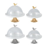 Maxbell Dessert Cupcake Display Tray with Dome Serving Platter for Events Birthday Aureate L