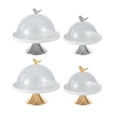 Maxbell Dessert Cupcake Display Tray with Dome Serving Platter for Events Birthday Aureate L