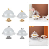 Maxbell Dessert Cupcake Display Tray with Dome Serving Platter for Events Birthday Aureate L