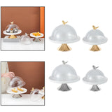 Maxbell Dessert Cupcake Display Tray with Dome Serving Platter for Events Birthday Aureate L