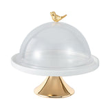 Maxbell Dessert Cupcake Display Tray with Dome Serving Platter for Events Birthday Aureate L
