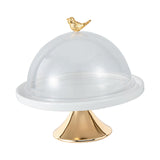 Maxbell Dessert Cupcake Display Tray with Dome Serving Platter for Events Birthday Aureate L