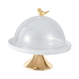 Maxbell Dessert Cupcake Display Tray with Dome Serving Platter for Events Birthday Aureate L