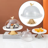 Maxbell Dessert Cupcake Display Tray with Dome Serving Platter for Events Birthday Aureate L
