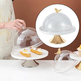 Maxbell Dessert Cupcake Display Tray with Dome Serving Platter for Events Birthday Aureate L