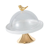 Maxbell Dessert Cupcake Display Tray with Dome Serving Platter for Events Birthday S Aureate