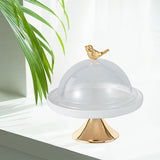 Maxbell Dessert Cupcake Display Tray with Dome Serving Platter for Events Birthday S Aureate
