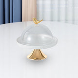 Maxbell Dessert Cupcake Display Tray with Dome Serving Platter for Events Birthday S Aureate