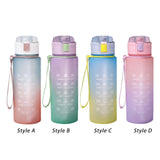 Maxbell 900ml water Bottle with Straw Gradient Colours Stylish Sturdy Style A