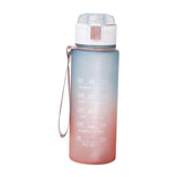 Maxbell 900ml water Bottle with Straw Gradient Colours Stylish Sturdy Style A