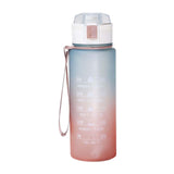 Maxbell 900ml water Bottle with Straw Gradient Colours Stylish Sturdy Style A