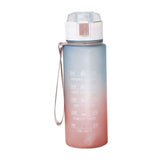 Maxbell 900ml water Bottle with Straw Gradient Colours Stylish Sturdy Style A