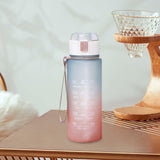 Maxbell 900ml water Bottle with Straw Gradient Colours Stylish Sturdy Style A