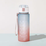 Maxbell 900ml water Bottle with Straw Gradient Colours Stylish Sturdy Style A