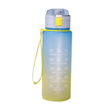 Maxbell 900ml water Bottle with Straw Gradient Colours Stylish Sturdy Style C