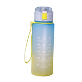 Maxbell 900ml water Bottle with Straw Gradient Colours Stylish Sturdy Style C