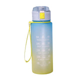 Maxbell 900ml water Bottle with Straw Gradient Colours Stylish Sturdy Style C