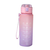 Maxbell 900ml water Bottle with Straw Gradient Colours Stylish Sturdy Style D