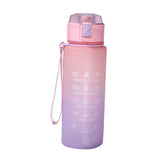 Maxbell 900ml water Bottle with Straw Gradient Colours Stylish Sturdy Style D