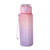 Maxbell 900ml water Bottle with Straw Gradient Colours Stylish Sturdy Style D