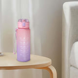 Maxbell 900ml water Bottle with Straw Gradient Colours Stylish Sturdy Style D