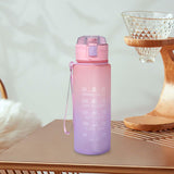 Maxbell 900ml water Bottle with Straw Gradient Colours Stylish Sturdy Style D