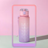 Maxbell 900ml water Bottle with Straw Gradient Colours Stylish Sturdy Style D