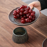 Maxbell Footed Fruit Bowl Drainable Japanese Style Decorative Desktop