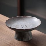 Maxbell Footed Fruit Bowl Drainable Japanese Style Decorative Desktop