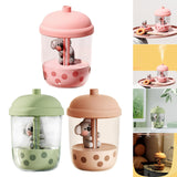 Maxbell Mini Air Humidifier Koala Bubble Tea Shaped Personal Humidifiers for Home Pink