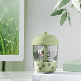 Maxbell Mini Air Humidifier Koala Bubble Tea Shaped Personal Humidifiers for Home Pink