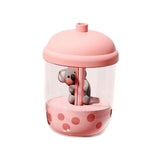 Maxbell Mini Air Humidifier Koala Bubble Tea Shaped Personal Humidifiers for Home Pink