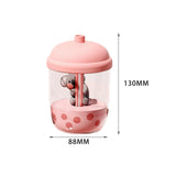 Maxbell Mini Air Humidifier Koala Bubble Tea Shaped Personal Humidifiers for Home Pink