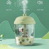 Maxbell Mini Air Humidifier Koala Bubble Tea Shaped Personal Humidifiers for Home Green