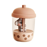 Maxbell Mini Air Humidifier Koala Bubble Tea Shaped Personal Humidifiers for Home Coffee