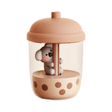 Maxbell Mini Air Humidifier Koala Bubble Tea Shaped Personal Humidifiers for Home Coffee