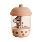 Maxbell Mini Air Humidifier Koala Bubble Tea Shaped Personal Humidifiers for Home Coffee