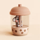 Maxbell Mini Air Humidifier Koala Bubble Tea Shaped Personal Humidifiers for Home Coffee