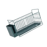 Maxbell Dish Drying Rack Dish Drainer Organizer Rack for Dining Room Restaurant Green Narrow