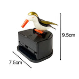 Maxbell bird Automatic Toothpick Dispenser Toothpick Box for Party Home Decor White Aureate
