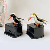 Maxbell bird Automatic Toothpick Dispenser Toothpick Box for Party Home Decor White Aureate