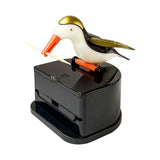 Maxbell bird Automatic Toothpick Dispenser Toothpick Box for Party Home Decor White Aureate